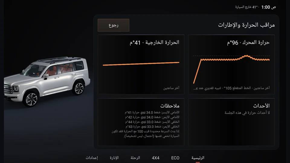 مراقب الحرارة والإطارات